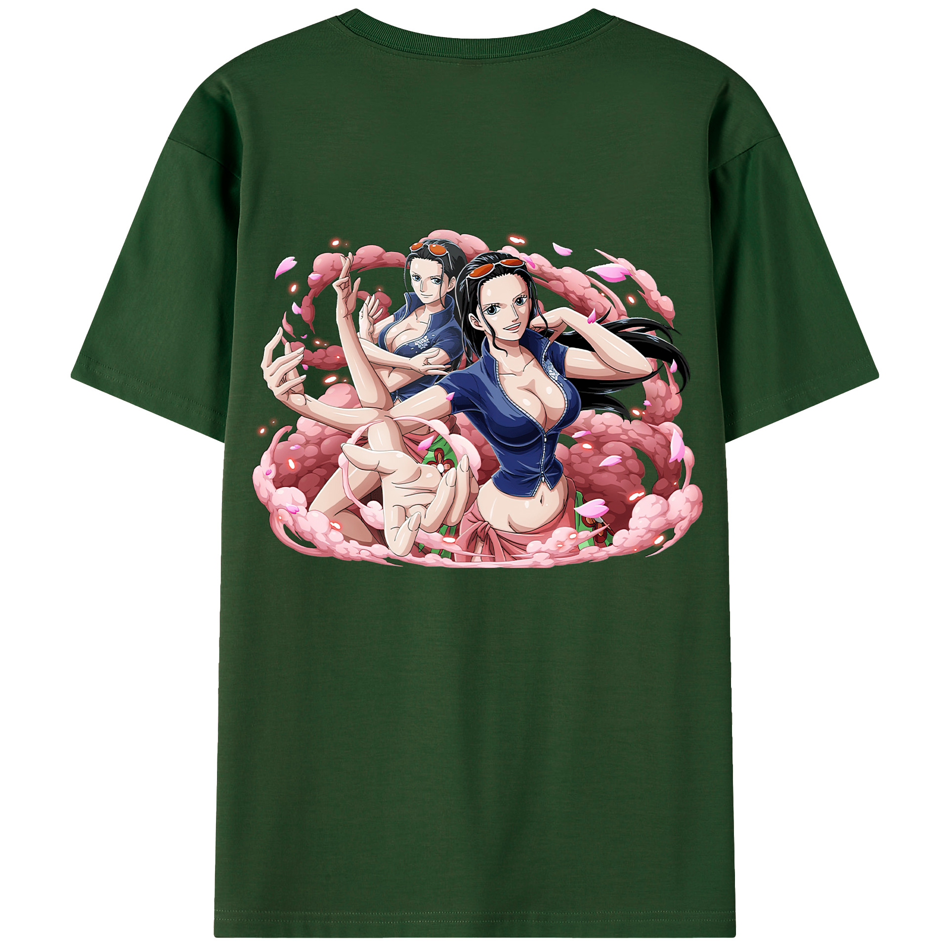 （画像用） ワンピース ニコ・ロビン ONE PIECE Nico Robin 綿100％半袖Tシャツ（背面プリント）